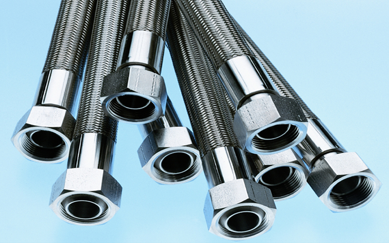 Ống nhựa chịu nhiệt PTFE 2 lớp inox