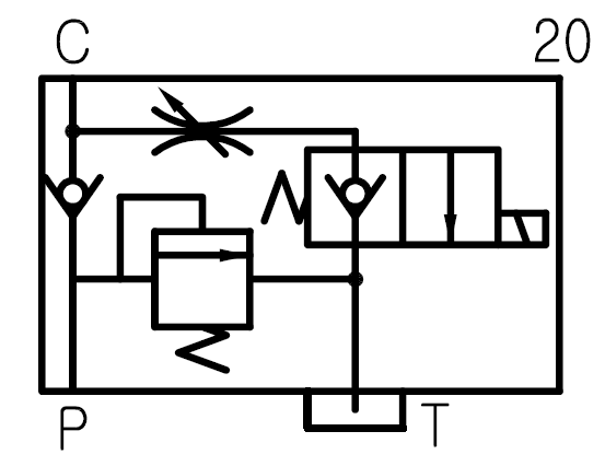 Van nâng thủy lực v2073